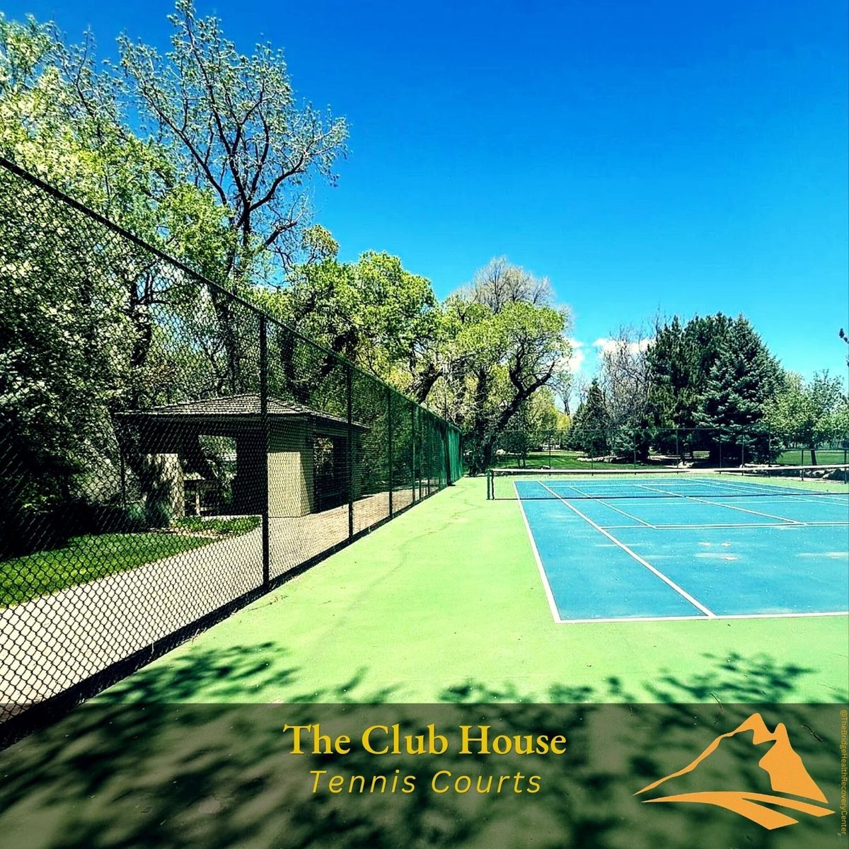 Pickleball and tennis courts — The Bridge Club House, New Harmony Utah