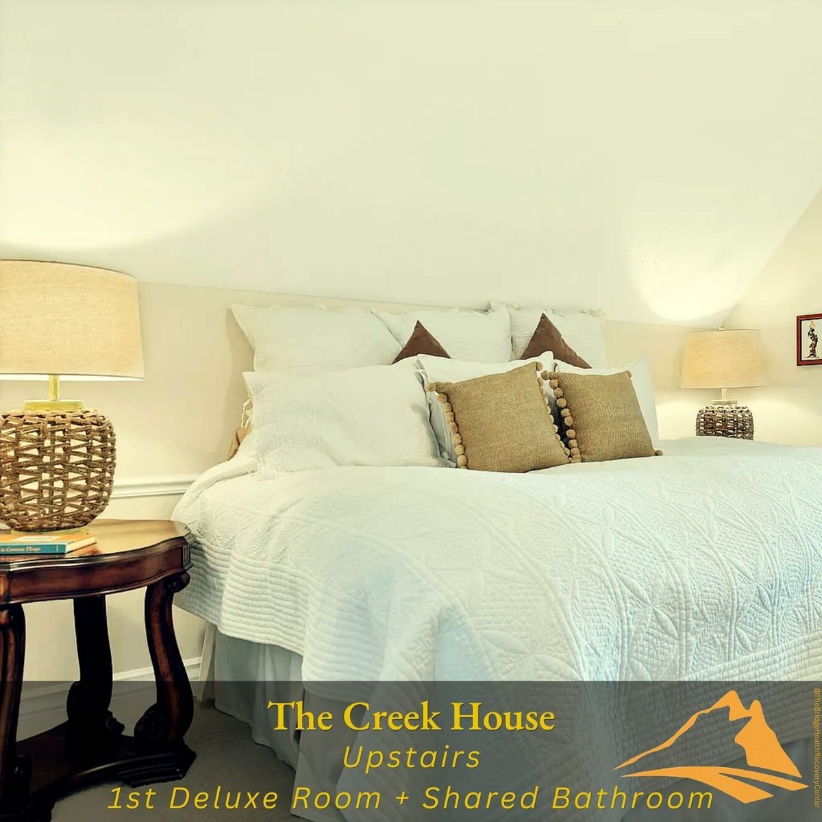 Upstairs deluxe room at Creek House